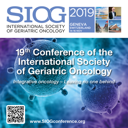 19th Conference of the International Society of Geriatric Oncology, Genève, Switzerland