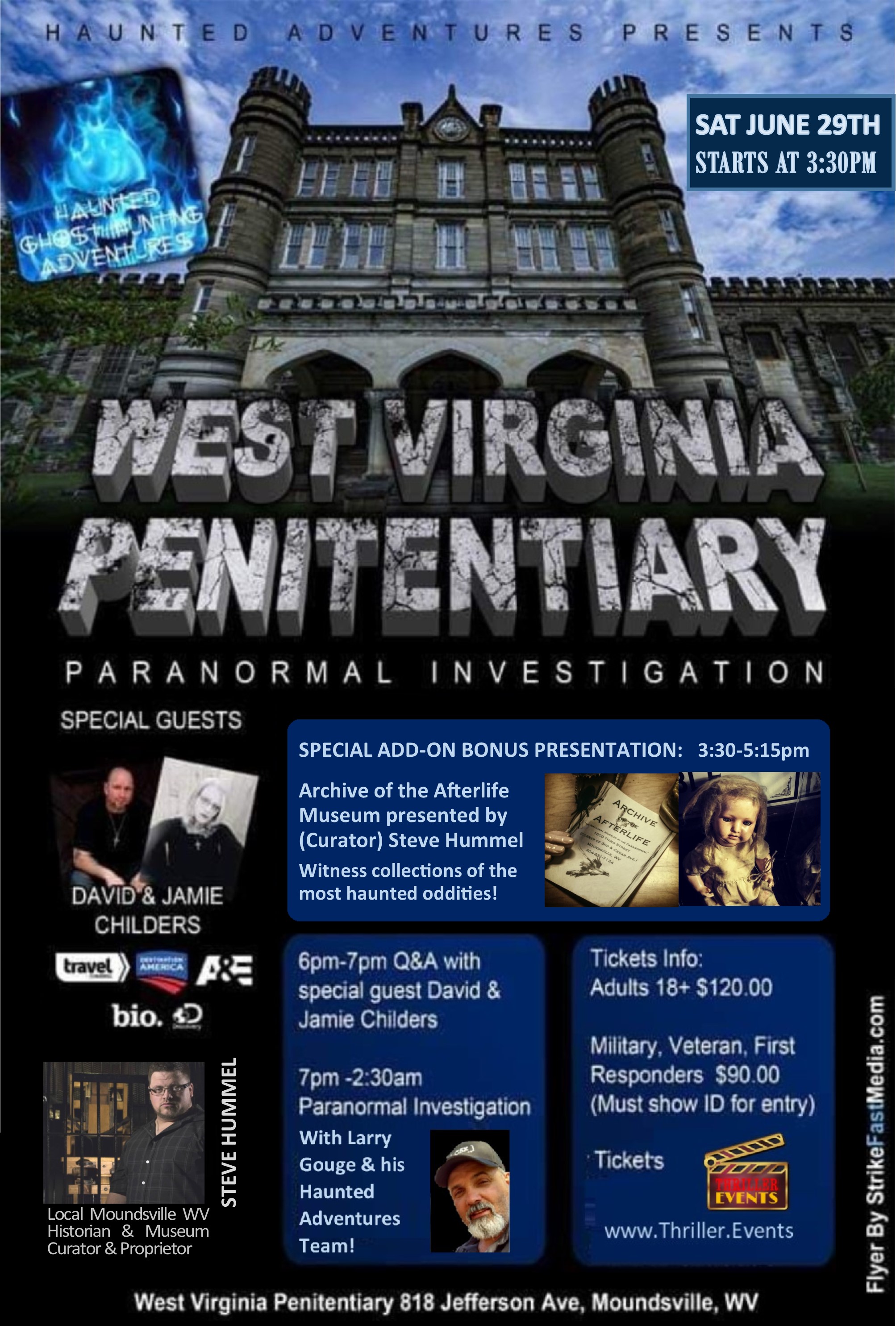 Overnight Paranormal Investigation @ WVA Penitentiary, Raleigh, West Virginia, United States