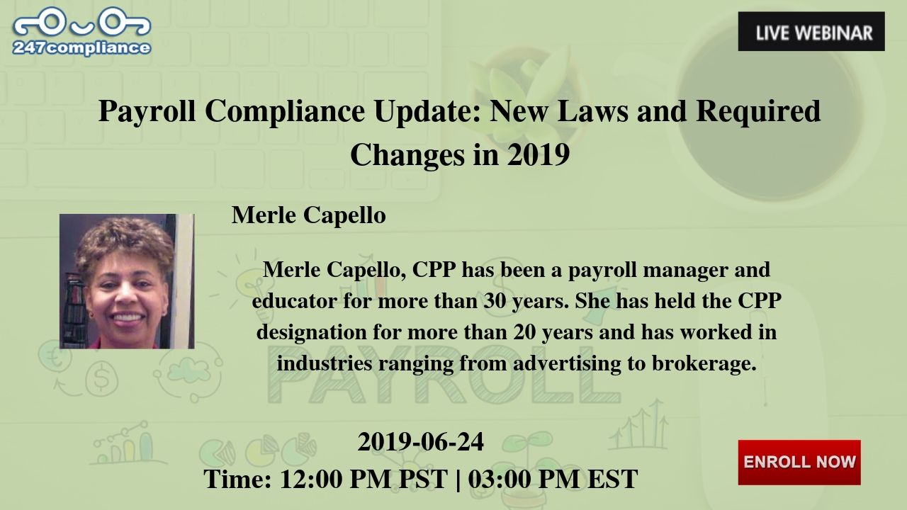 Payroll Compliance Update: New Laws and Required Changes in 2019, Newark, Delaware, United States