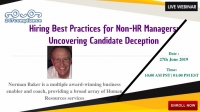 Hiring Best Practices for Non-HR Managers: Uncovering Candidate Deception