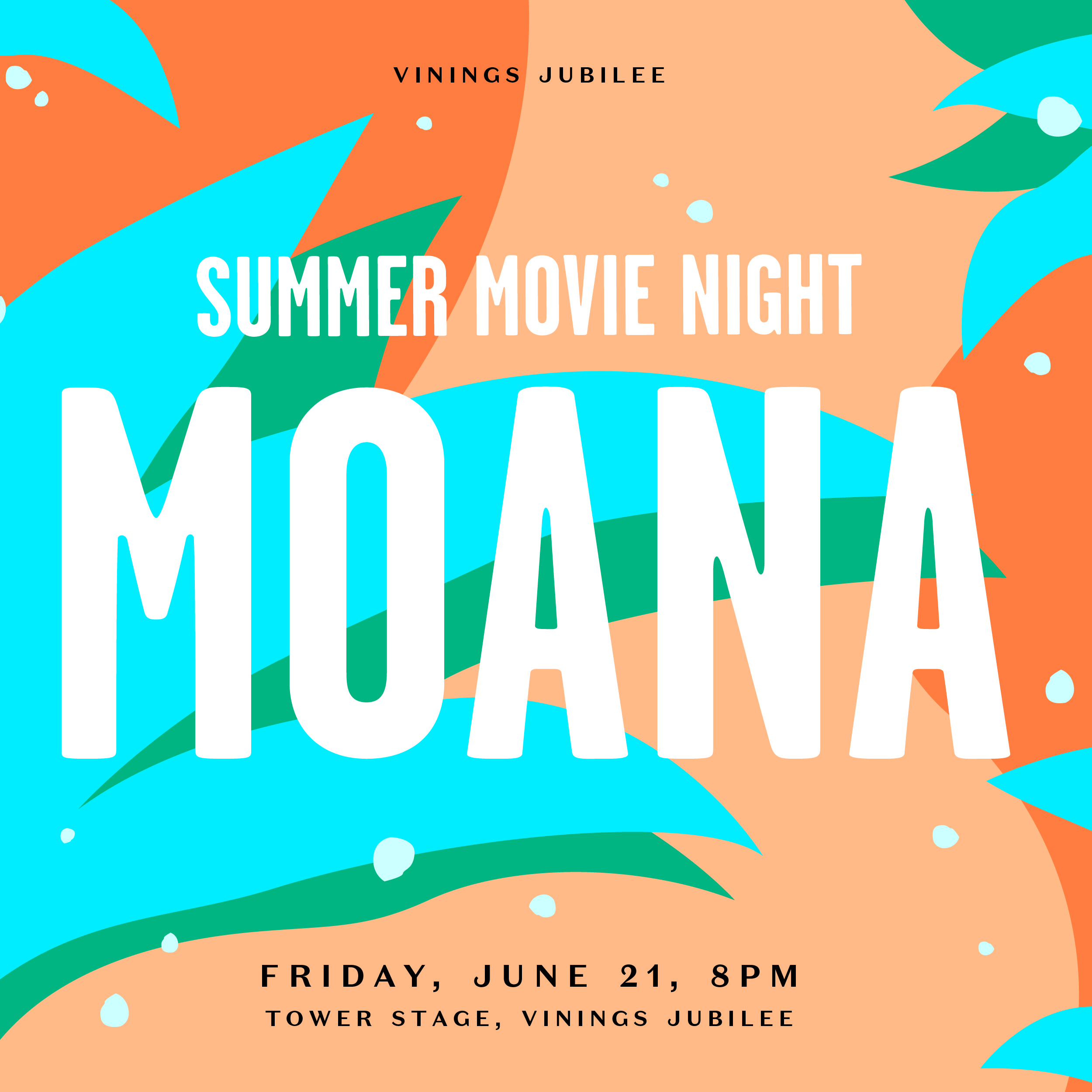 Summer Movie Night - Moana, Cobb, Georgia, United States