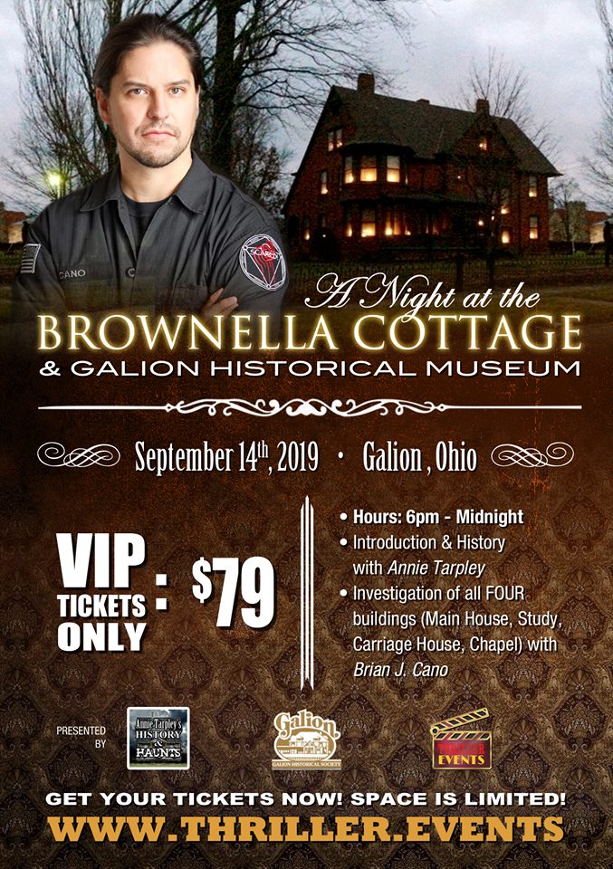 Ghost Hunt Brownella Cottage with Brian Cano, Franklin, Ohio, United States