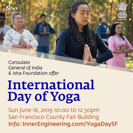 International Day of Yoga in San Francisco on Sunday, June 16, 2019 - FREE, San Francisco, California, United States