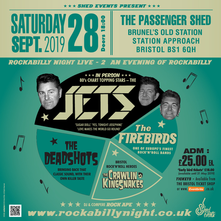Rockabilly Night Live 2: The Jets Plus Special Guests, Bristol, United Kingdom