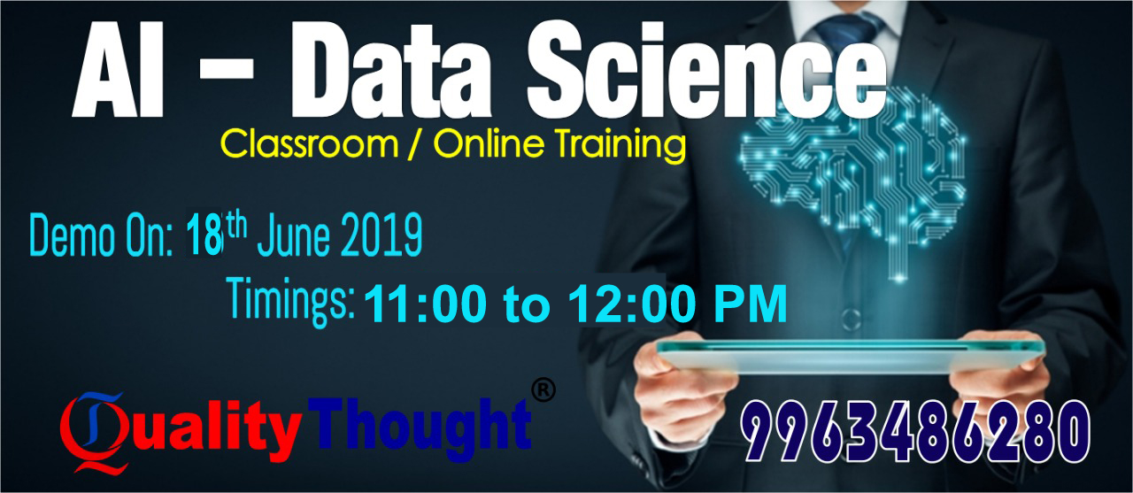 Data science training hyderabad- Qualitythought, Hyderabad, Telangana, India