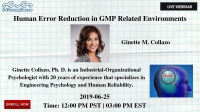 Human Error Reduction in GMP Related Environments