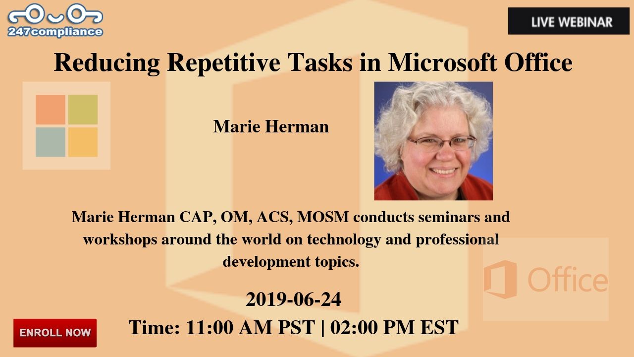 Reducing Repetitive Tasks in Microsoft Office, Newark, Delaware, United States