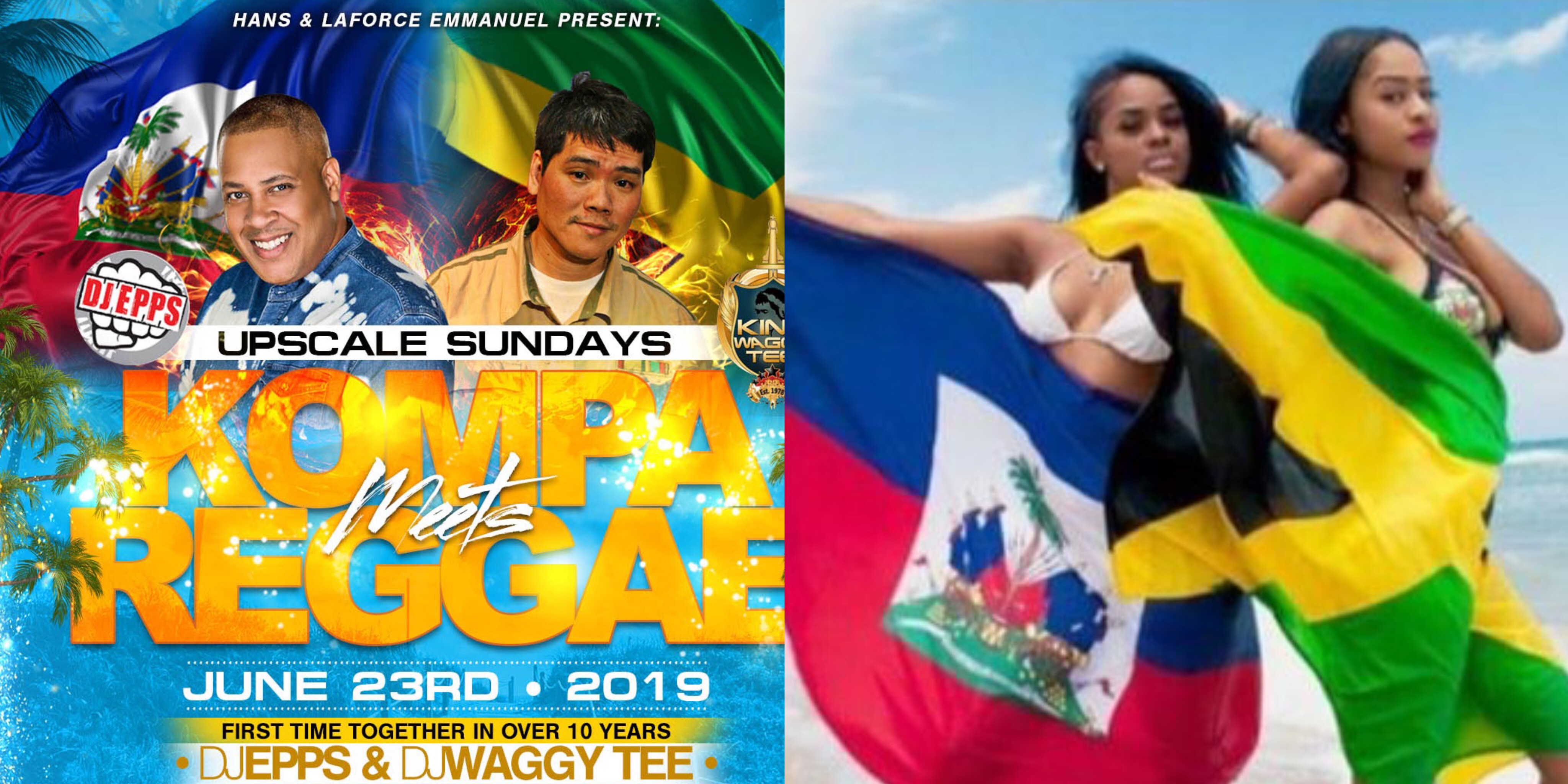 KOMPA MEETS REGGAE - DJ WAGGY TEE & DJ EPPS - LIVE @UPSCALE SUNDAYS, Miami-Dade, Florida, United States