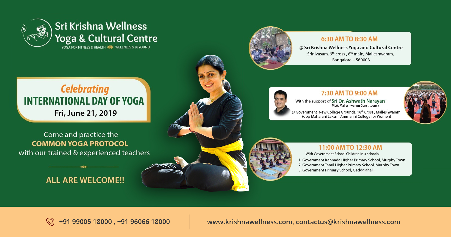 International Yoga Day 2019 - With International Day Of Yoga, Bangalore, Karnataka, India