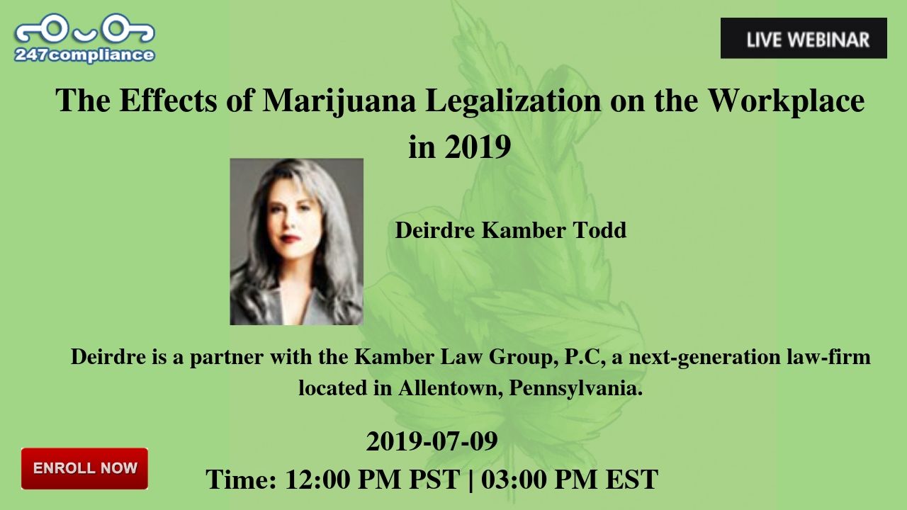 The Effects of Marijuana Legalization on the Workplace in 2019, Newark, Delaware, United States