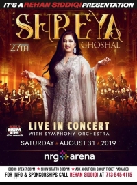 Shreya Ghoshal Live in Concert Houston 2019