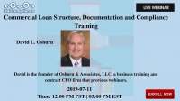 Commercial Loan Structure, Documentation and Compliance Training