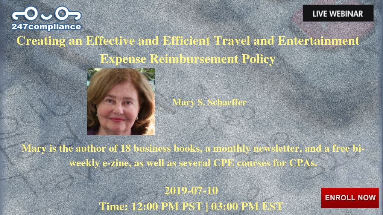 Creating an Effective and Efficient Travel and Entertainment Expense Reimbursement Policy, Newark, Delaware, United States