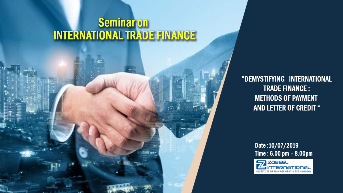 Free seminar on International Trade Finance, Dubai, United Arab Emirates
