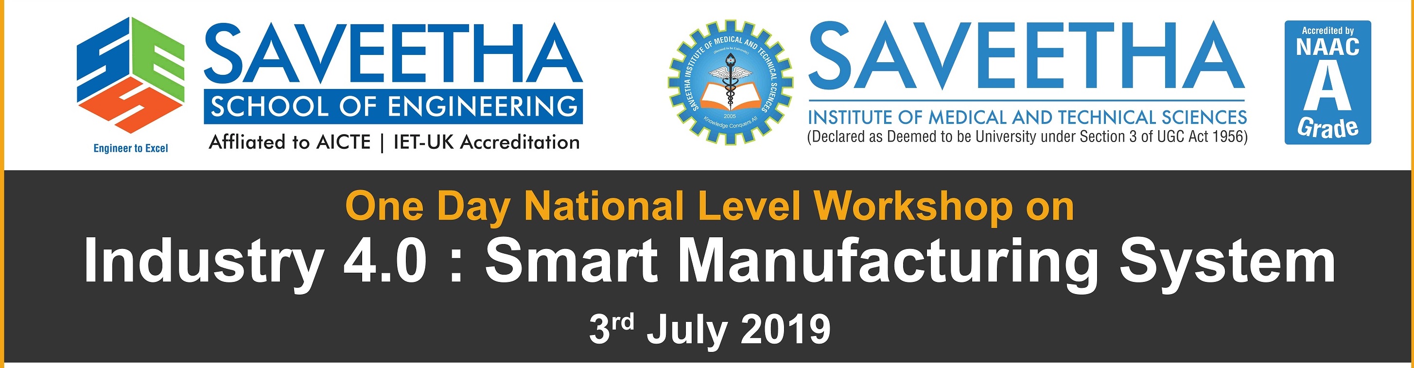 One Day National Level Workshop on Industry 4.0 : Smart Manufacturing System, Chennai, Tamil Nadu, India