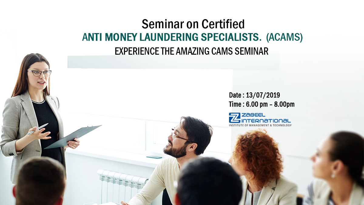 Free Seminar on Certified Anti-money Laundering Specialist (CAMS ), Dubai, United Arab Emirates