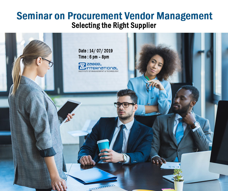 Free Seminar on Procurement Vendor Management -Selecting the Right Supplier, Dubai, United Arab Emirates