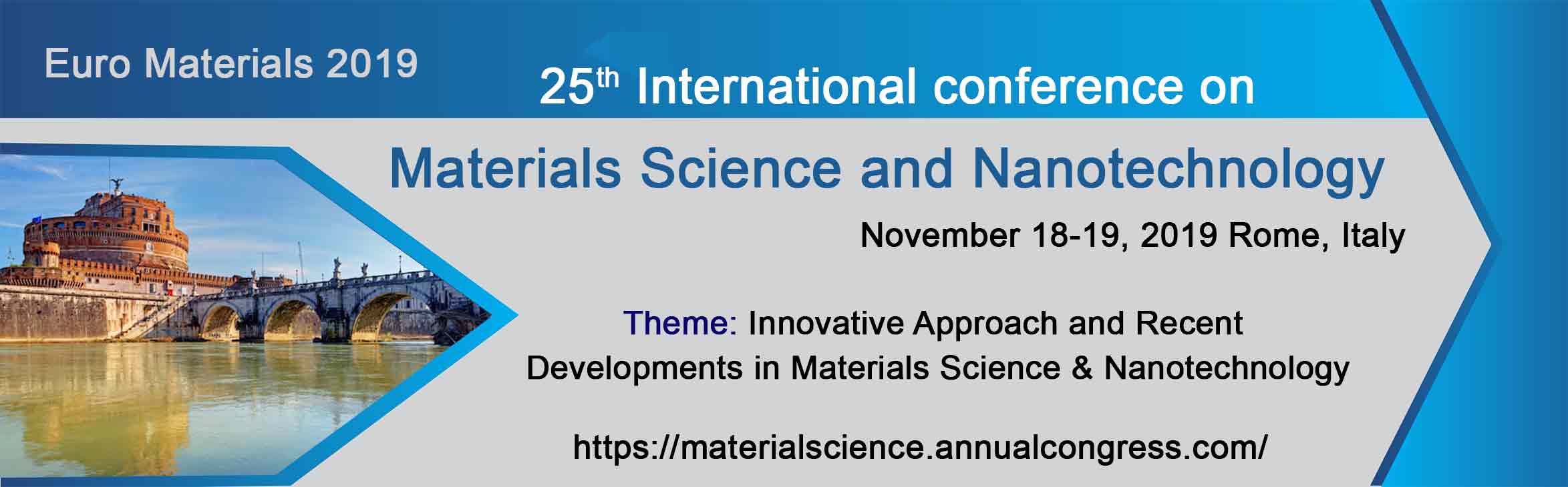 25th International conference on Materials Science and Nanotechnology, Rome, Lazio, Italy