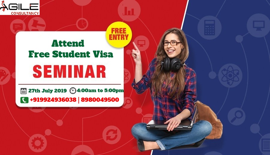 Attend Free Student Visa Seminar on 27th July 2019 at Agile Consultancy., Ahmedabad, Gujarat, India