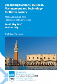 MakeLearn & TIIM 2020 conference "Expanding Horizons: Business, Management  and Technology for Better Society"