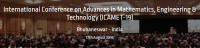 International Conference on Advances in Mathematics, Engineering & Technology (ICAMET-19)