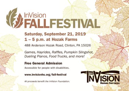 InVision Fall Festival at Hozak Farms on September 21, 2019, Clinton, Pennsylvania, United States