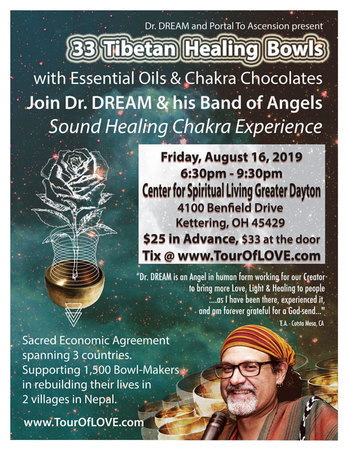 33 Tibetan Healing Bowls, Essential Oils & Chocolate in Dayton, OH, Kettering, Ohio, United States
