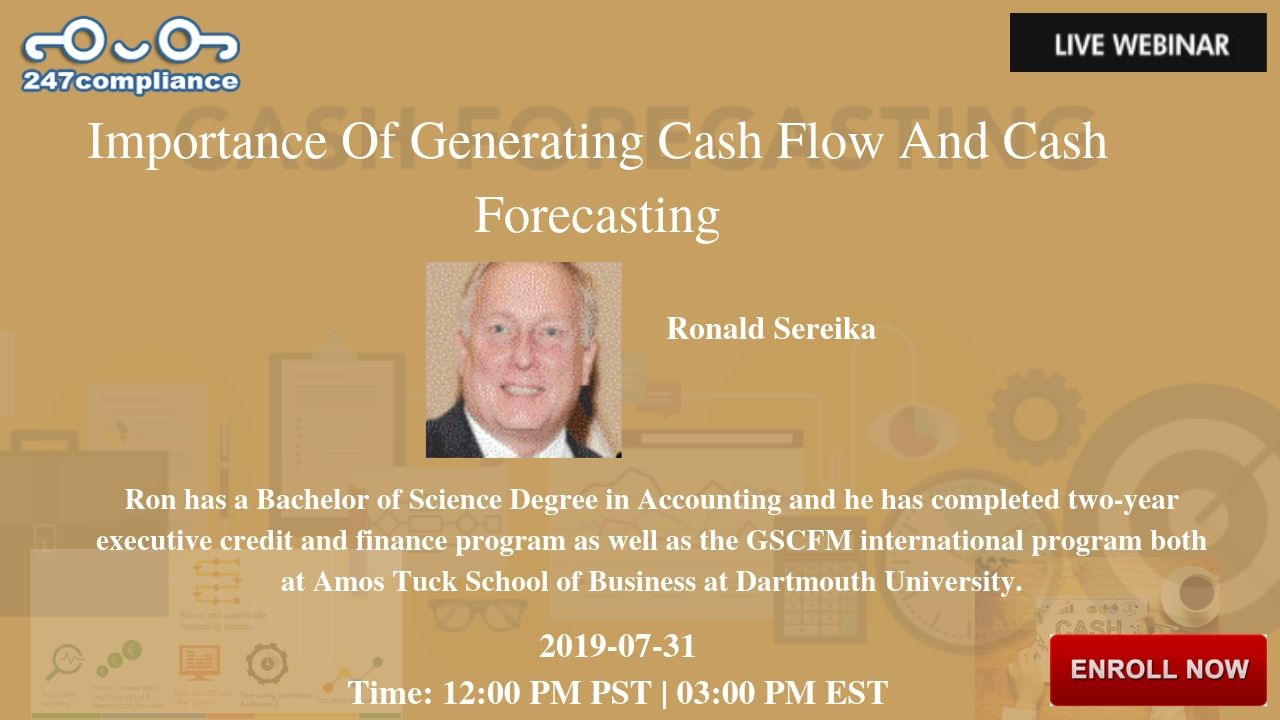 Importance Of Generating Cash Flow And Cash Forecasting, Newark, Delaware, United States