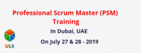 Professional Scrum Master (PSM) Certification Training Course in Dubail, UAE