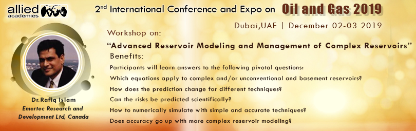 2nd International Conference and Expo on Oil and Gas 2019, Dubai, United Arab Emirates
