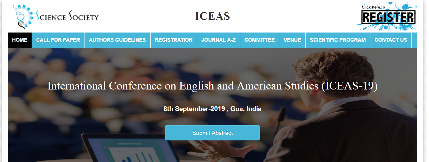 International Conference on English and American Studies (ICEAS-19), Goa, Maharashtra, India