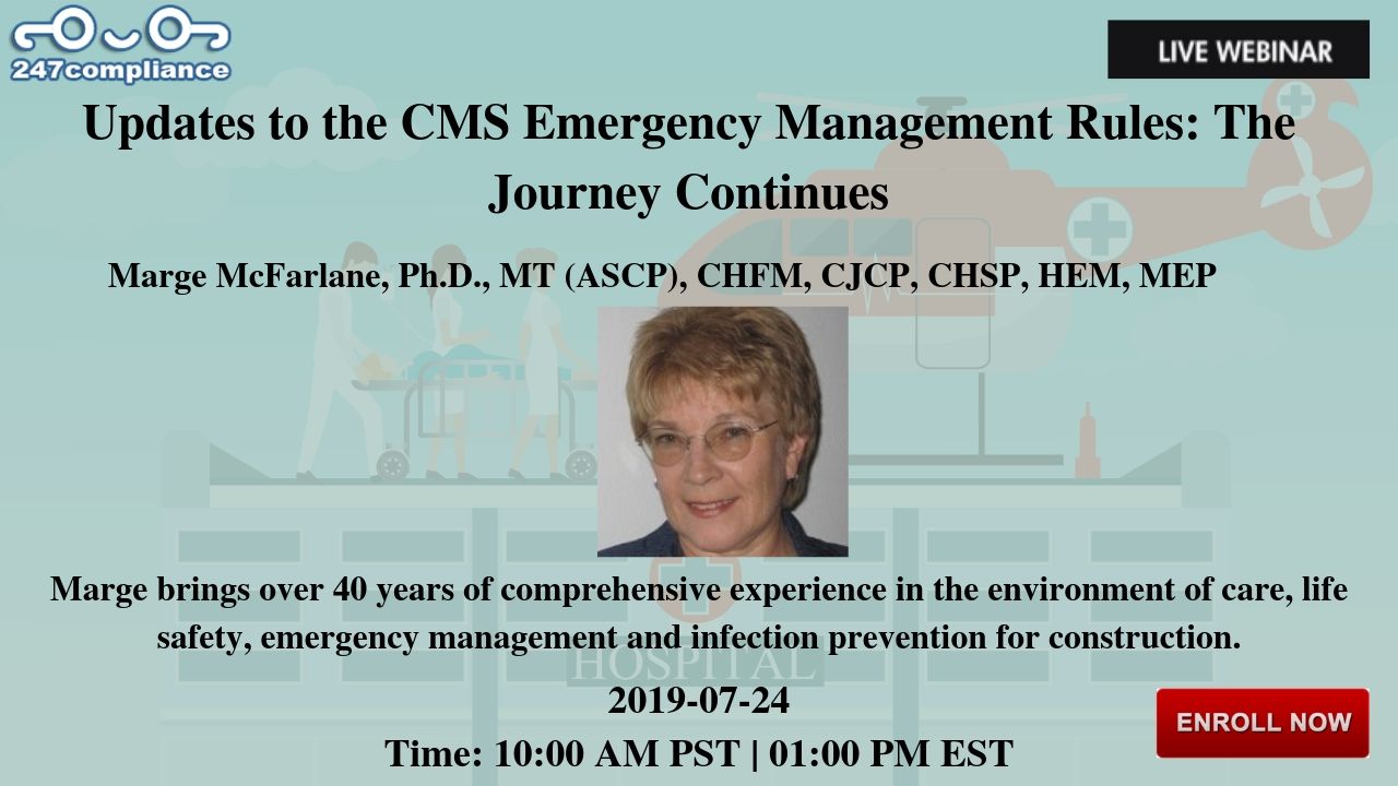Updates to the CMS Emergency Management Rules: The Journey Continues, Newark, Delaware, United States
