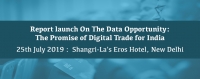 Report launch on The Data Opportunity: The Promise of Digital Trade for India, 25 July 2019, New Delhi | AIMA