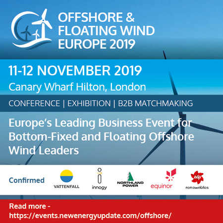 Offshore And Floating Wind Europe 2019 (11-12 Nov) with Tidal Summit (ITES), London, United Kingdom