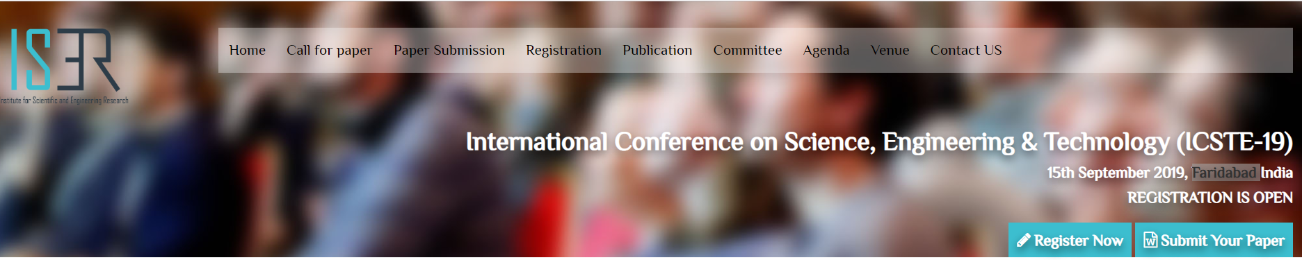 International Conference on Science, Engineering & Technology  (ICSTE-19), Faridabad, Haryana, India