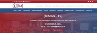 International Conference on Mathematics and Statistics (ICMAST-19)