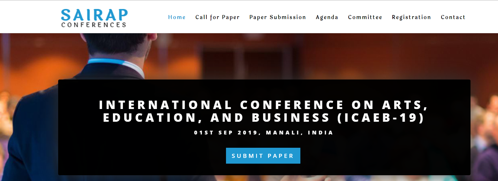 International Conference on Arts ,Education,Business (ICAEB-19), Manali, Himachal Pradesh, India