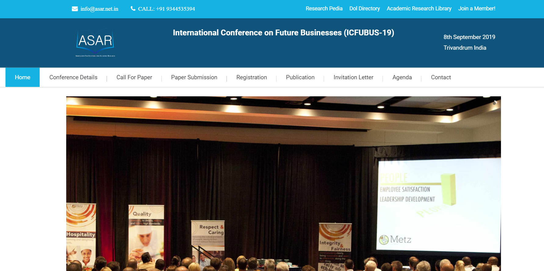 International Conference on Future Businesses (ICFUBUS-19), Thiruvananthapuram, Kerala, India