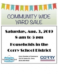 Corry Chamber of Commerce Annual Community-Wide Yard Sale