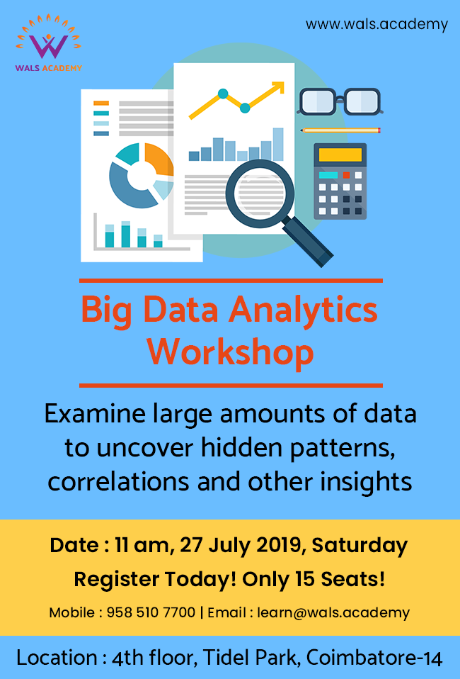 Big Data Analytics Workshop, Coimbatore, Tamil Nadu, India