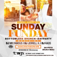 Taj Lounge NYC Sunday Funday Brunch & Day Party 2019