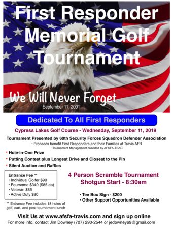 First Responder Memorial Golf Tournament, Vacaville, California, United States