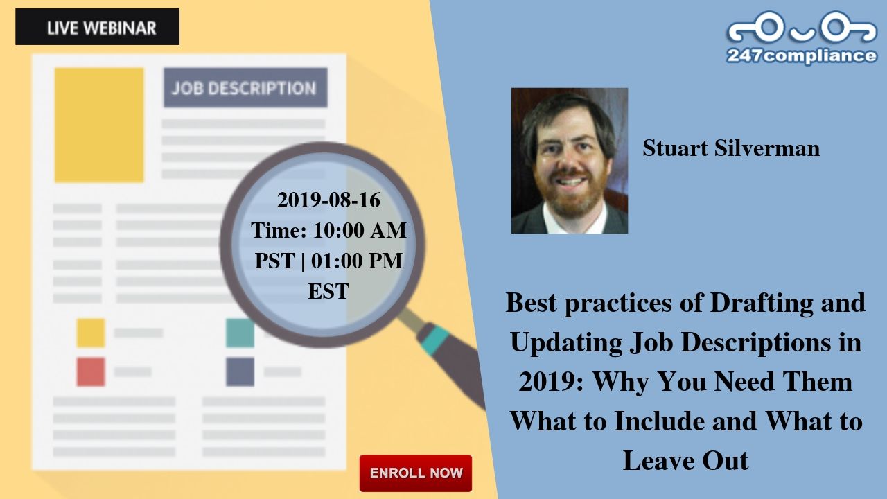 Best practices of Drafting and Updating Job Descriptions in 2019: Why You Need Them What to Include and What to Leave Out, Newark, Delaware, United States
