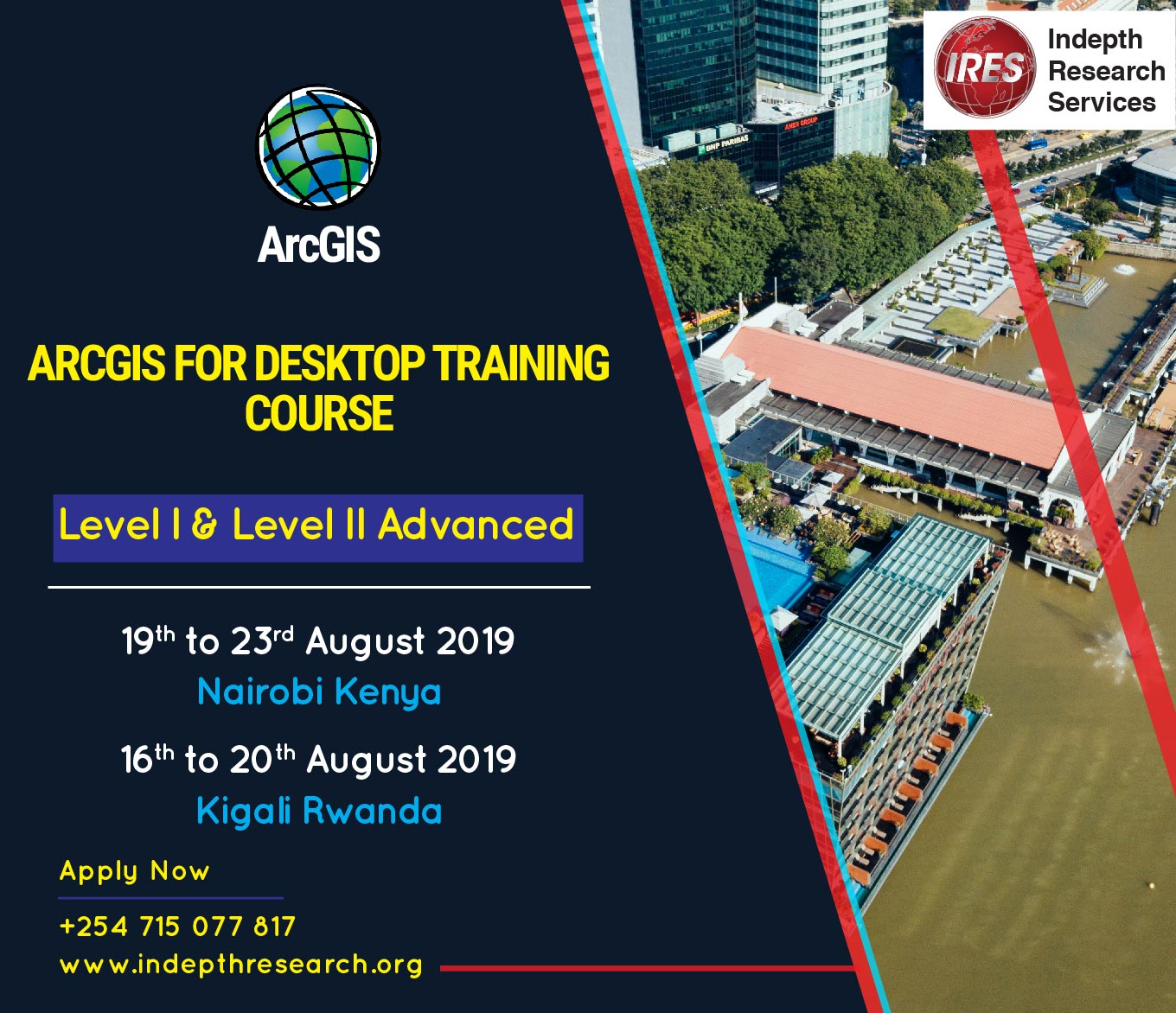 ArcGIS For Desktop Level 1 and Level 2 Advanced Training Course, Westlands, Nairobi, Kenya