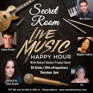 Live Music Happy Hour @ The New Secret Room NYC, New York, United States