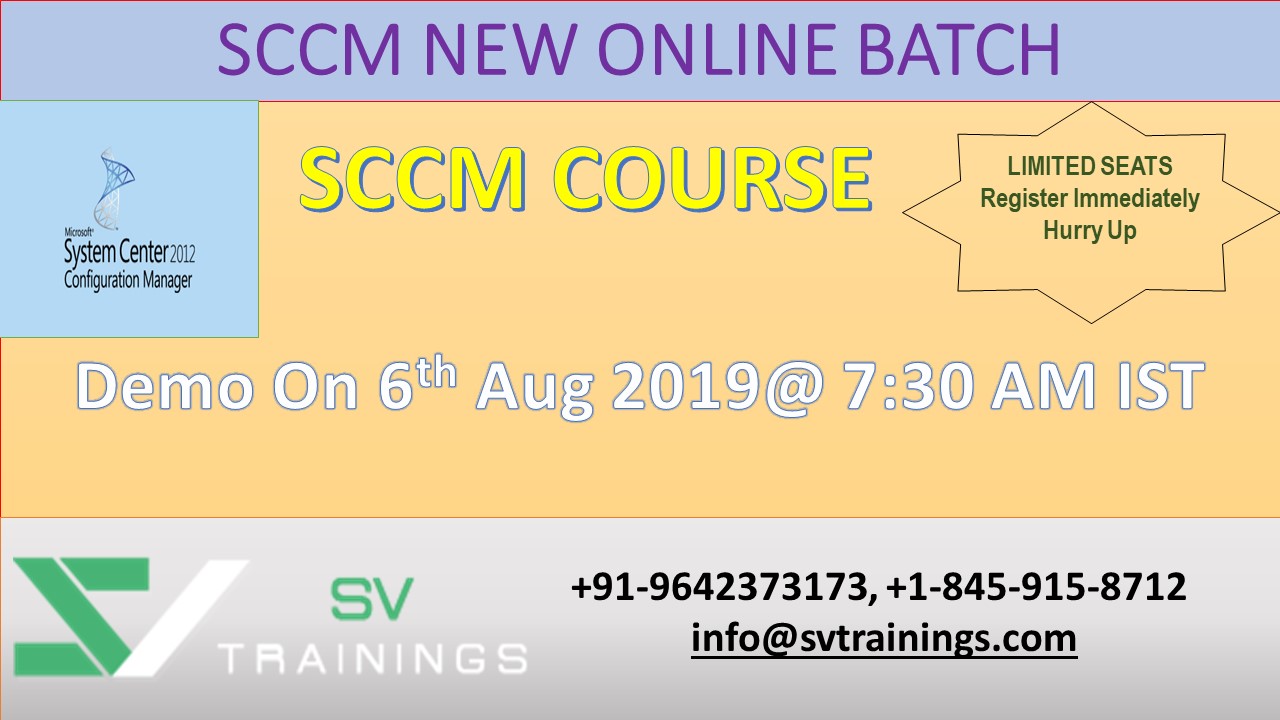 Join SCCM Demo Class for Free from SV Trainings, Hennepin, Minnesota, United States