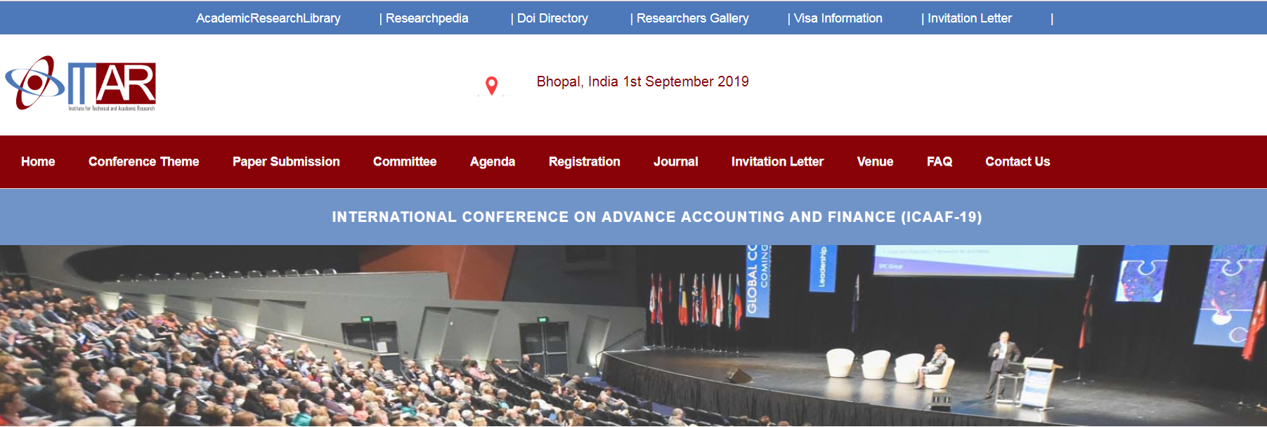 International Conference on Advance Accounting and Finance (ICAAF-19), Bhopal, Madhya Pradesh, India
