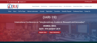 International Conference on “Interdisciplinary Academic Research and Innovation” (IARI-19)