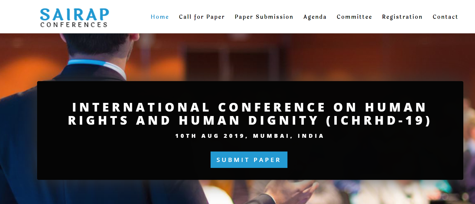 INTERNATIONAL CONFERENCE ON HUMAN RIGHTS AND HUMAN DIGNITY (ICHRHD-19), Mumbai, Maharashtra, India