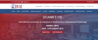 International Conference on Advances in Mathematics, Engineering & Technology (ICAMET-19)